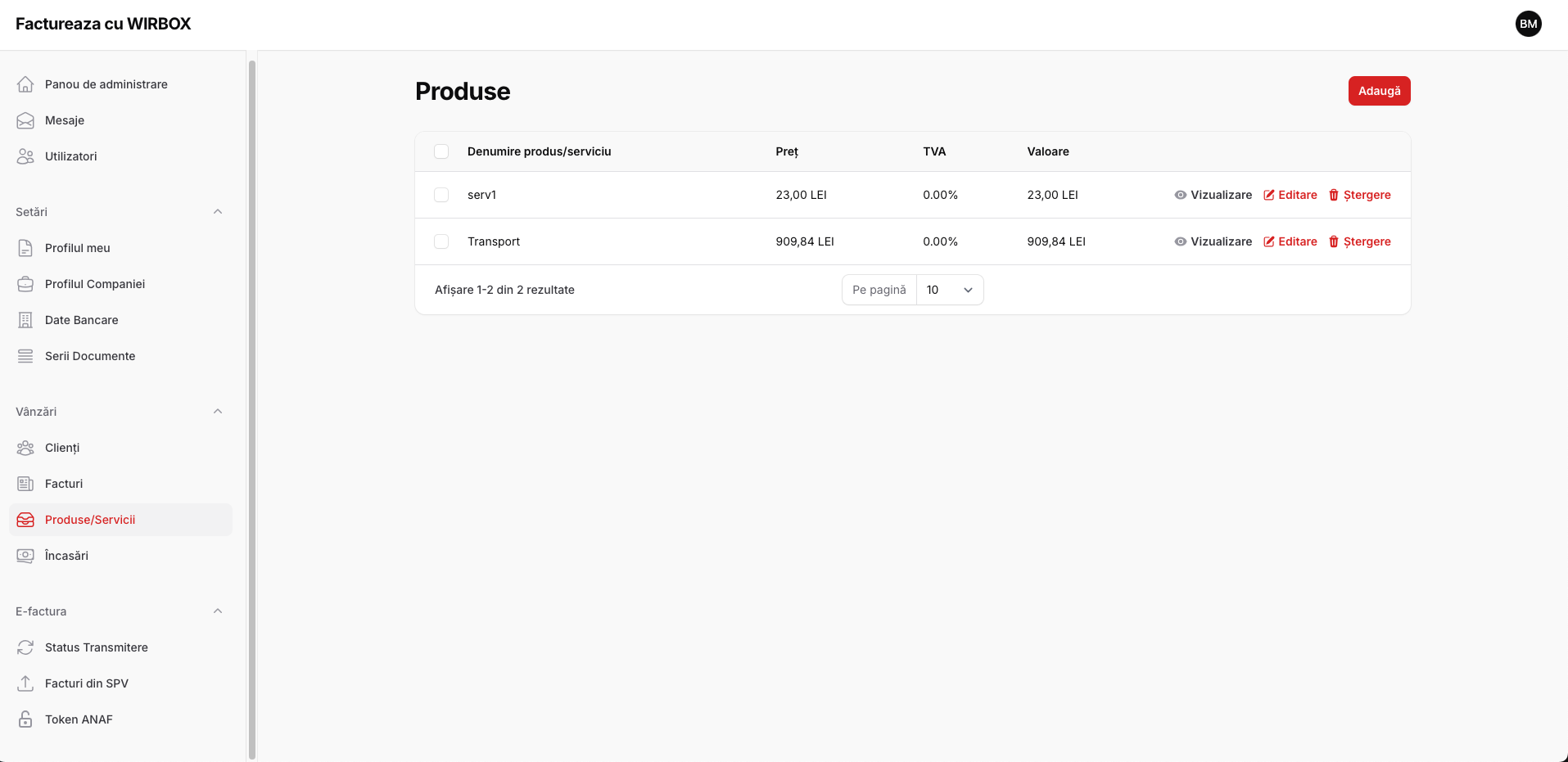 Produse/Servicii