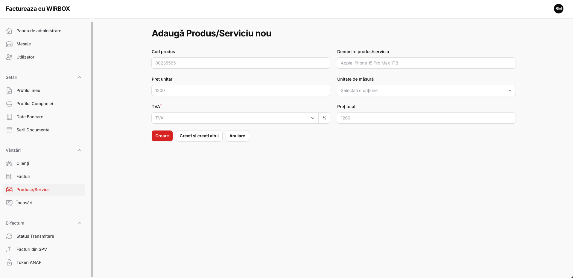 Produse/Servicii